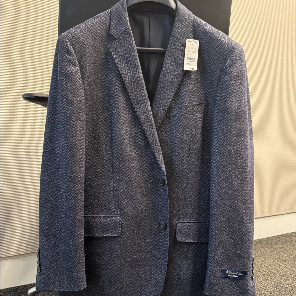 Brooks Brothers Blue Herringbone Sport Coat
